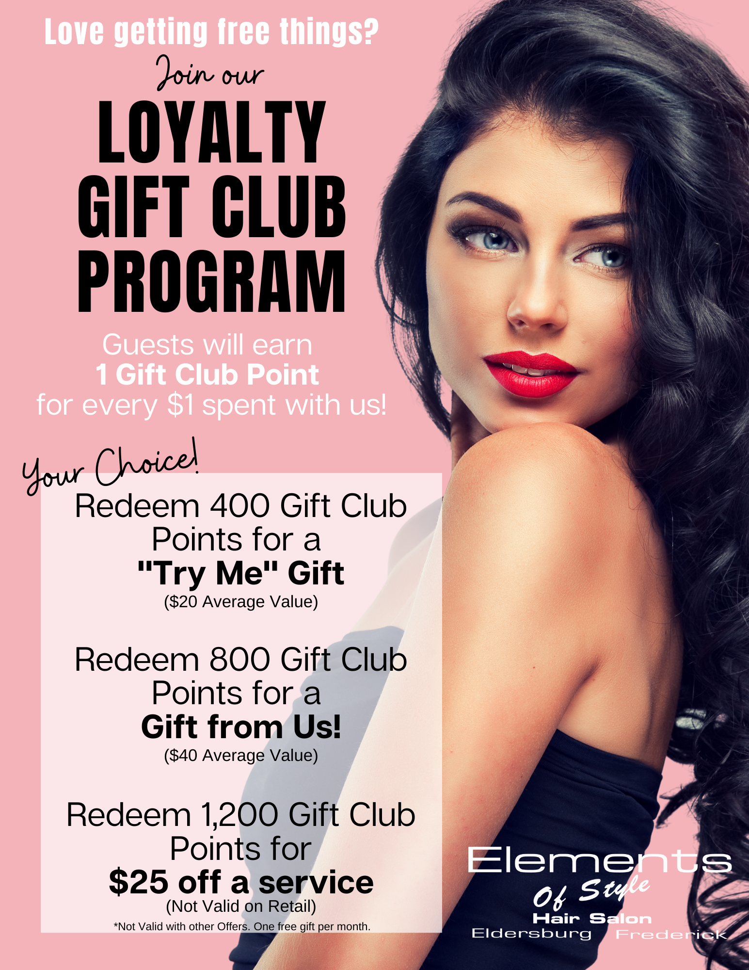 Loyalty Gift Club - Elements of Style Salon